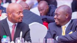 Moses Kuria with Rigathi Gachagua in a past function.